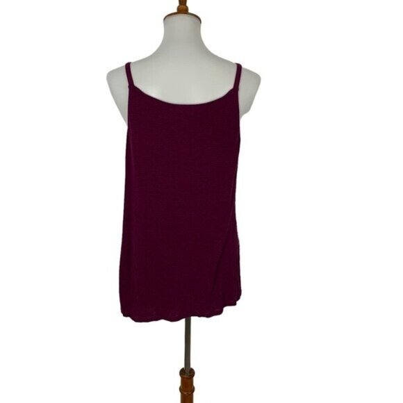 Cabi Maroon Tank Top Small Sleeveless Stretchy Boho Basic - Picture 3 of 4